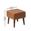 Axel Faux Leather Wooden bench for sitting