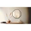 Aluminium Octagon Decorative wall mirror by elegant arts and frames (Mirror size 500 mm)