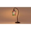 Multicolor Mosaic Glass Curvy Table lamp with Iron Base (EN27)