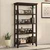 Enid Solid Wood Bookshelf in Mango Mahogany Finish