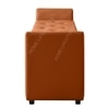 Sibol Leatherette  2 Seater Ottoman Bench with Storage  in Tan Color