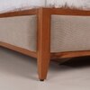 Kingsley Fabric King  Size Bed With Hydraulic Storage (Textured Beige Colour)