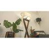Infinity Beige Jute Floor Lamp with Beige Jute Base