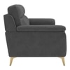 Niwara Velvet 3 Seater sofa in Dark Grey Color