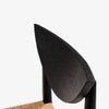 Saanra Solid Wood Dining Chair in Black Colour