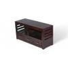 Allen Sheesham Wood Console Table in Dark Walnut Finish