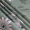 Sage Green Floral 290 TC Cotton Flat Single Size Bedsheet with 1 Pillow Cover – Threads