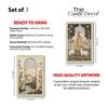 The Castle Decor Vintage Mughal Theme Wall Art Set of 3 11x17 Inch