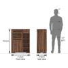 Madden 14 Pair Shoe Rack in Teak Finish