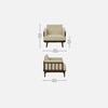 Samriddh 1 Seater Sofa In Beige Colour