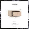 Scandinavian Ludlow Square Coffee Table Natural Wood Finish