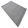 Linear Texture Pet Yarn Rectangle Carpets Hand Loom in Grey Colour