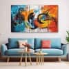 The Castle Decor Abstract Music Art Wall Art Set of 5 27x48 Inch