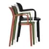 Kepler Brooks Vola Cafeteria Dining Chair in Yellow Colour