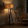 Catapult Beige Jute Floor Lamp with Beige Jute Base
