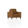 Verona Premium 1 Seater Fabric Sofa in Ochre velvet Colour