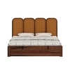 Aaram Sheesham Wood King Size Bed With Hydraulic Storage in Provincial Teak Finish