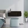 Hexa Red Engineered Wood Wall Mount Dressing Table in Flower Wenge Colour