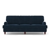 Ophelia 3 Seater Fabric Sofa (Sea Port Blue Velvet)