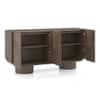 Nura Solid Wood Sideboard In Danish Walnut Finish