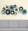 W-Zara Abstract Metal Wall Decor in Multicolor Set of 1