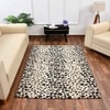 Multicolor Abstract Machine Made Polyester 3 X 5 Feet Carpet