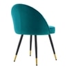 Momence Metal Accent Chair in Blue Colour