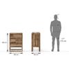 Macallan Solid Wood Bar Cabinet in Honey Oak Finish