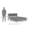 Kuba Solid Wood King Size Bed With Drawer Storage (Teak Finish)