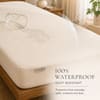 Springtek Organic Waterproof Mattress Protector Elastic Strap 78x48 in