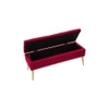 Kajana 2 Ottoman with Storage Color in Maroon