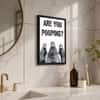 The Castle Decor Funny Are You Pooping Pigeons Wall Art 8x12 Inch