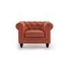 Winchester 1 Seater Leatherette Sofa in Tan Colour