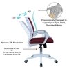 Mmarveal Mid Back Ergonomic Chair in Maroon Colour