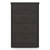 Ben Engineered Wood Chest of 4 Drawers in Dark Wenge Finish