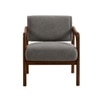 Citrus Boucle Fabric Arm Chair in Grey