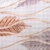 Cream Floral Wool Blanket Double Bed 240 X 220 Cm