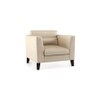 Lewis 1 Seater Fabric Sofa in Pearl Colour