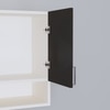 2 Doors Modular Wall Mounted Kitchen Cabinet With Organizer Shelf In Highland Pine Finish