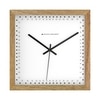 Square Wooden Wall Clock with Precision Dot Markers