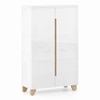 Oslo High Gloss 21 Pair Shoe Rack In White Finish