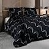 Stoa Paris Satin Comforter King Size with 2 Pillow Covers, 300TC Comforter Set Covers, Twilight Rhapsody