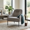 Scandinavian Brixton Lounge Chair White Matte Finish