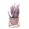 Pink 1 Pieces Lavender Artificial Plant With Pot