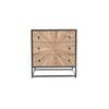 Naman Solid Wood Chest of 3 Drawers in Brown Finish