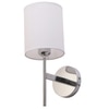 Eliante Cloth Shade Wall Lights Mild Steel & Glass Material Chrome & White Finish