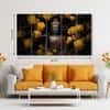 The Castle Decor Lord Buddha Meditation Wall Painting Wooden Framed 27x48 Inch (Style 12)