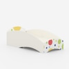 Loopy Loop Toddler Bed in White and Multicolor