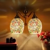 Devansh Metal Electric Wall Light in Multi Colour with Multi Shade Count of 2 Lights