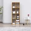 Hexa Engineered Wood Bookshelf Multipurpose Storage Rack in Giant Wood Colour